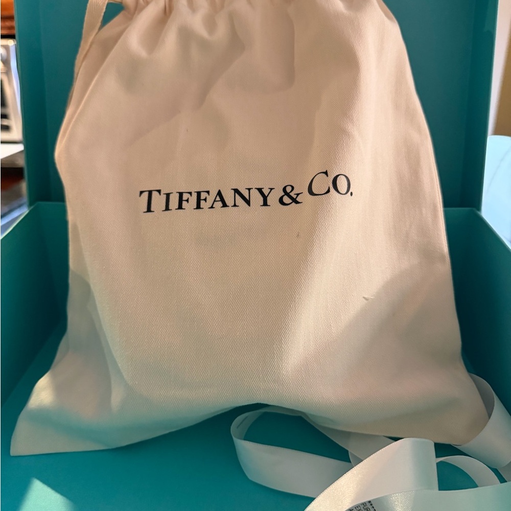 NWT Tiffany & Co.Pink Pebble Leather Heart-Shaped Crossbody bucket bag